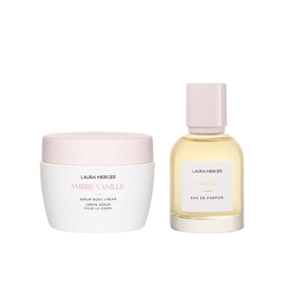 imageLaura Mercier Luxe Ambre Vanille Serum Body Cream and Vanille Eau de Parfum Bundle 48HR Hydration Improves Skin Barrier French Inspired Scents