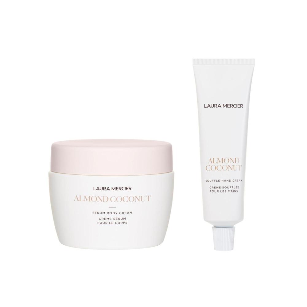 imageLaura Mercier Luxe Serum Body Cream and Hand Cream Bundle Long Lasting Hydration Infused with Shea Butter French Inspired Scent Almond Coconut