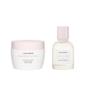 Laura Mercier Luxe Serum Body Cream and Eau de Parfum Bundle, 48HR Hydration, Improves Skin Barrier, French Inspired Scent, Almond Coconut