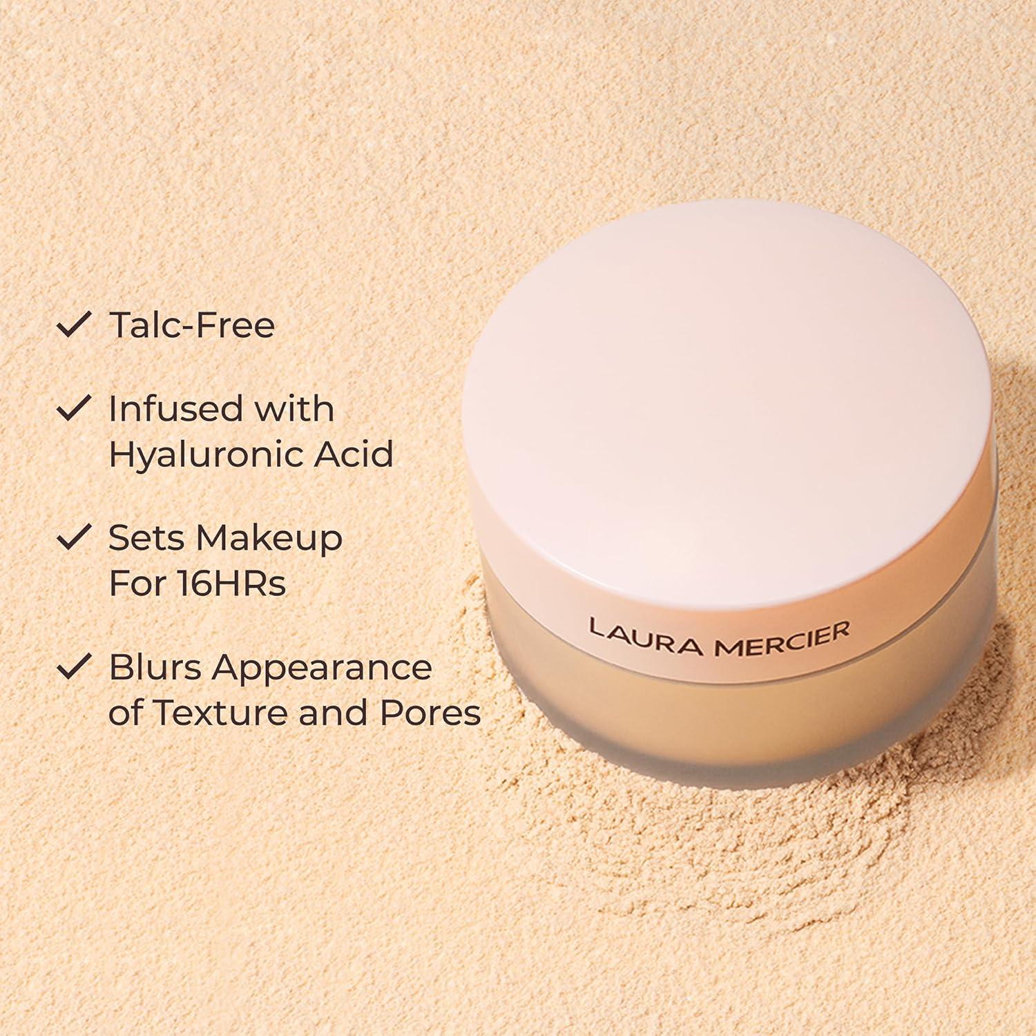 imageLaura Mercier Hydrating Setting Spray UltraBlur and Translucent Loose TalcFree Setting Powder UltraBlur in Shade Translucent Bundle Hyaluronic Acid Infused Shine Control