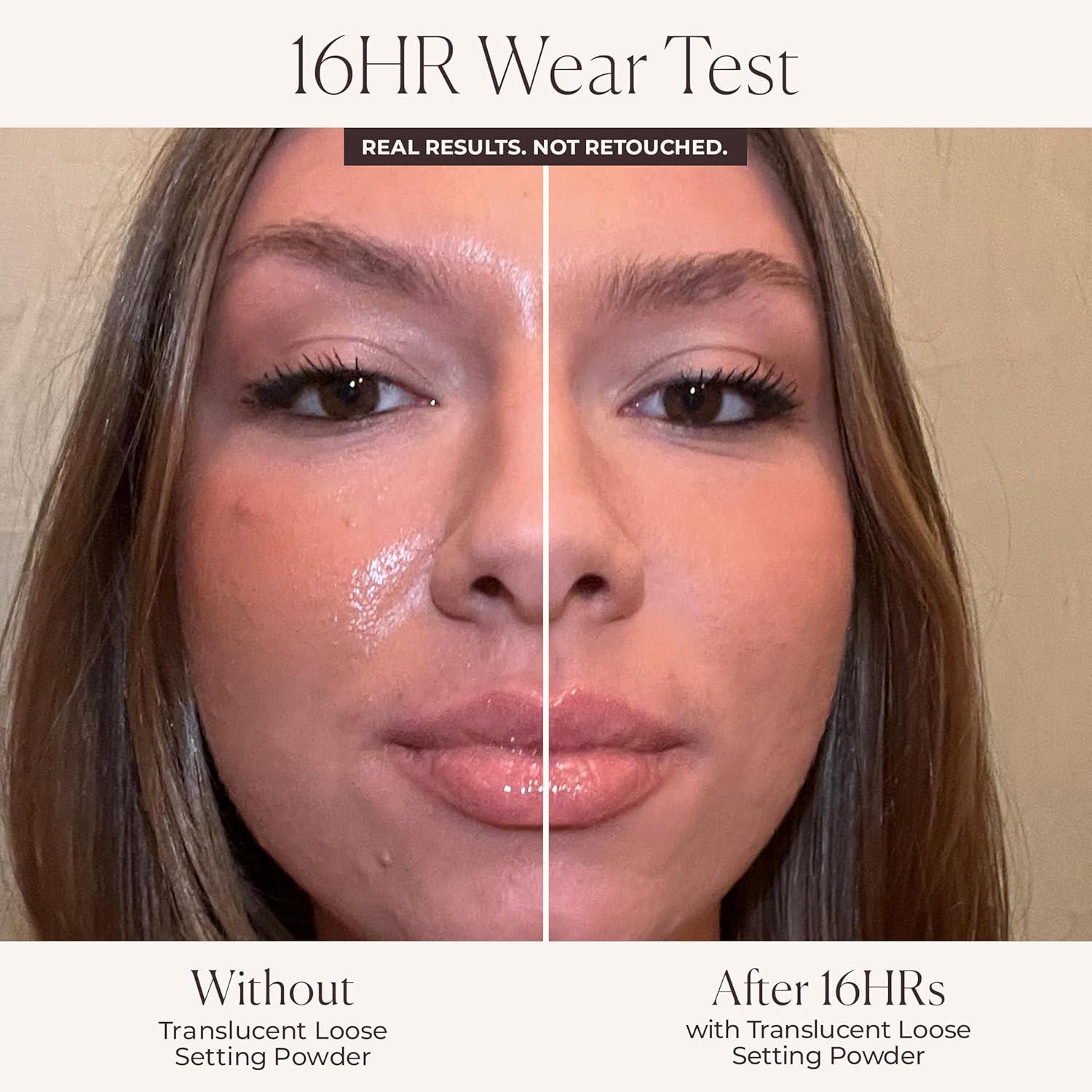 imageLaura Mercier Translucent Loose Setting Powder in Shade Medium Deep and Hydrating Setting Spray UltraBlur 24HR Shine Control Hyaluronic Acid Infused Bundle