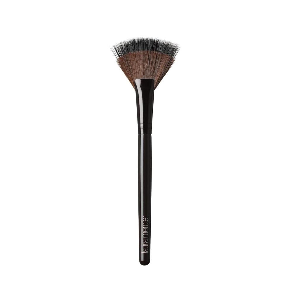imageLaura Mercier Bronzer Blush and Cheek Powder Brushes Use to Highlight Contour and Bronze Designed for Expert Even and Smooth ApplicationFan Powder Brush