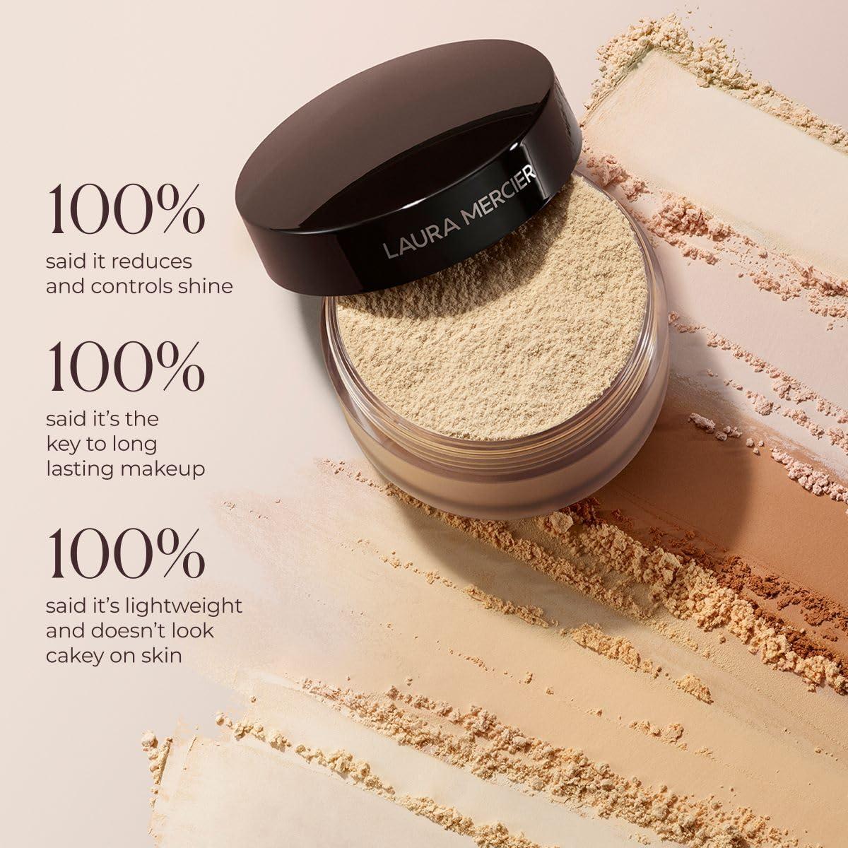 image:imageLaura Mercier Translucent Loose Setting Powder amp Puff Set 24 HR Shine Control Soft Matte Finish Long Lasting Wear Best for Normal to Oily Skin Full Size Value Set Mothers Day GiftTranslucent Medium Deep