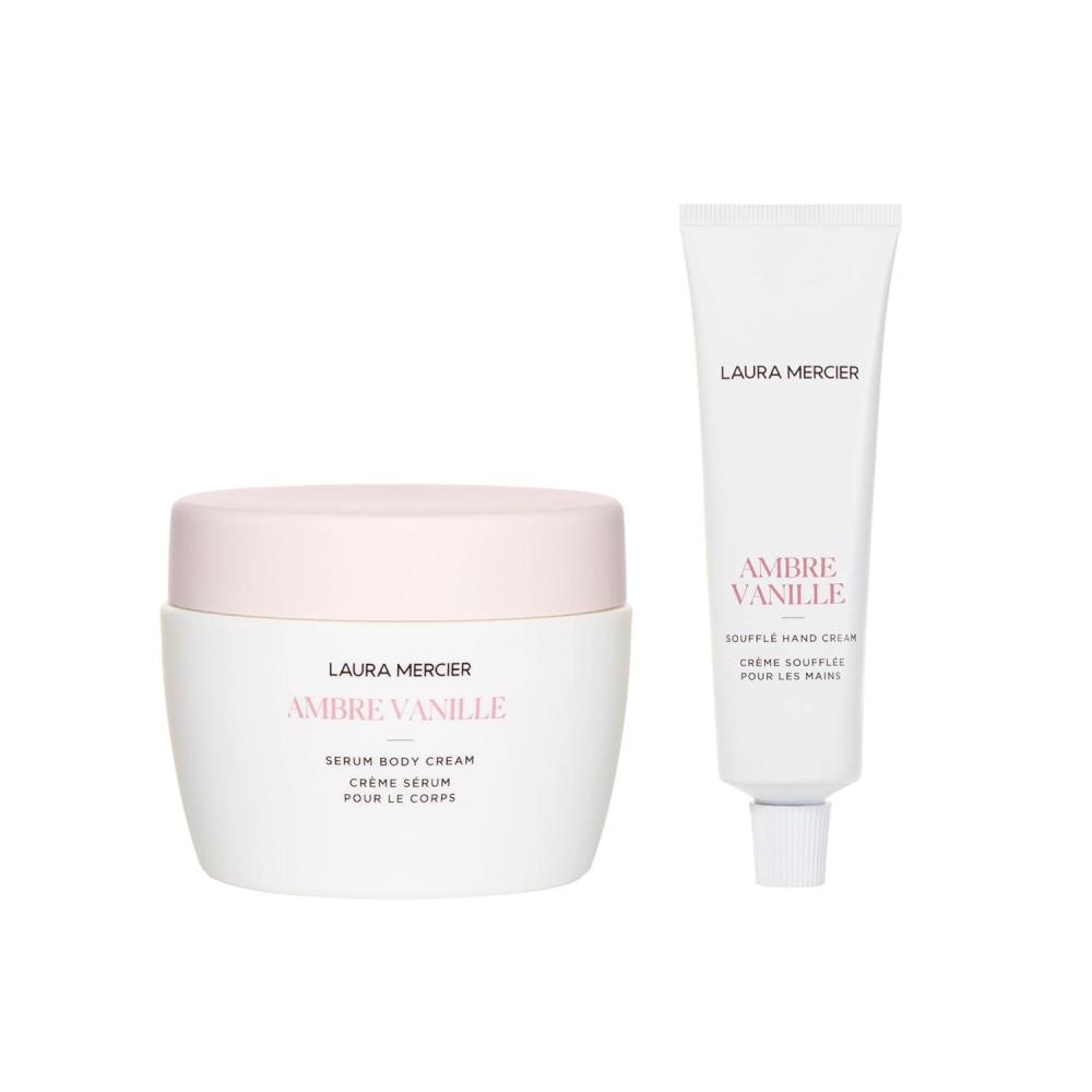 image:imageLaura Mercier Luxe Serum Body Cream and Hand Cream Bundle Long Lasting Hydration Infused with Shea Butter French Inspired Scent Ambre Vanille