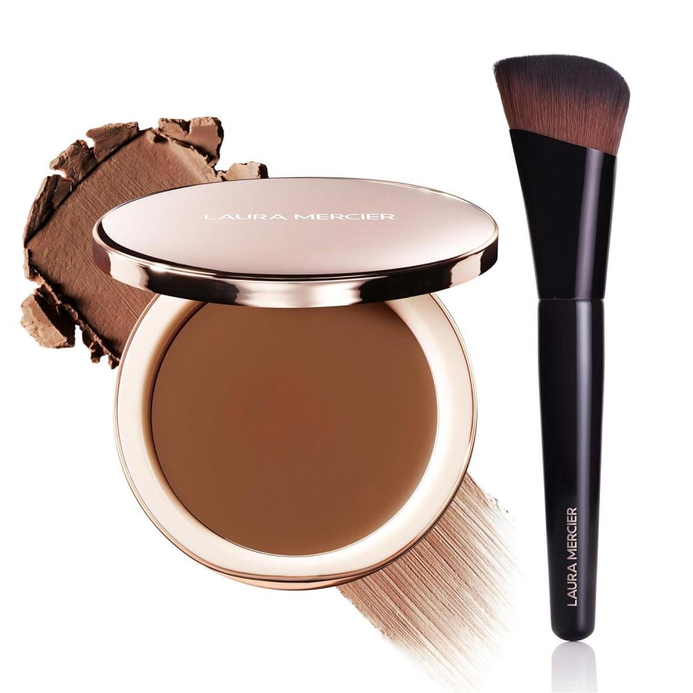 image:imageLaura Mercier Tinted Blur Balm BalmtoPowder Blurring Skin Tint Natural Matte SoftFocus Finish Buildable Coverage PeptideInfused Shade 05 Foundation Brush Bundle