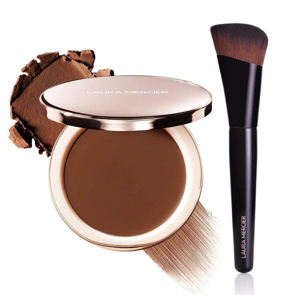 image:imageLaura Mercier Tinted Blur Balm BalmtoPowder Blurring Skin Tint Natural Matte SoftFocus Finish Buildable Coverage PeptideInfused Shade 06 Foundation Brush Bundle