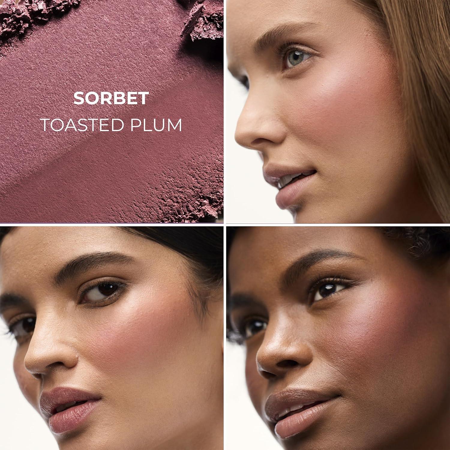 image:imageLaura Mercier Blush Color Infusion Duo Matte amp Luminous Powder Blush TalcFree 16HR Wear Buildable Natural FinishSorbet Toasted Plum