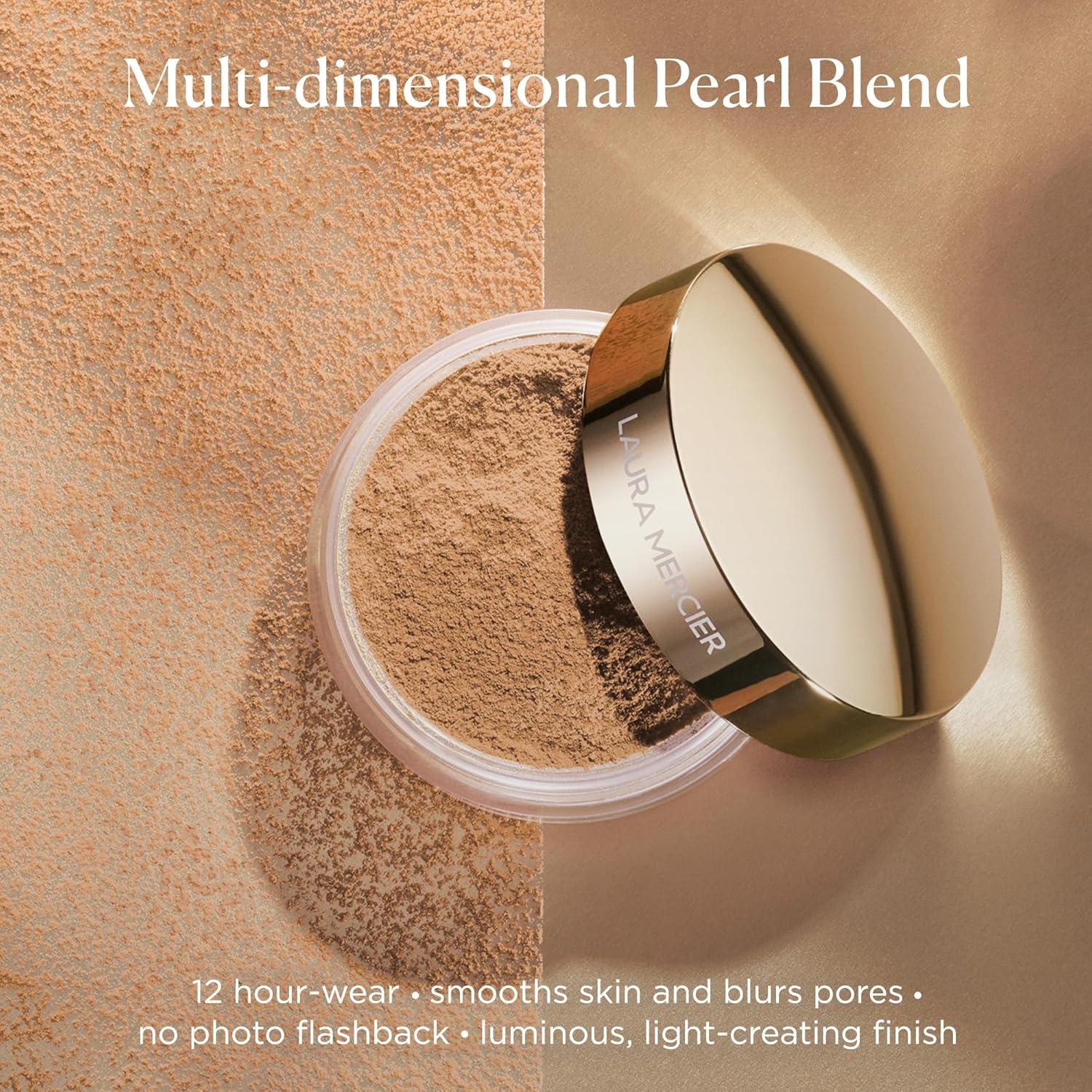 image:imageLaura Mercier Translucent Loose Setting Powder Light Catcher Shade Celestial Light 12 HR Wear Luminous Finish Highlighting Smooths Skin amp Blurs Pores Velour Puff Bundle