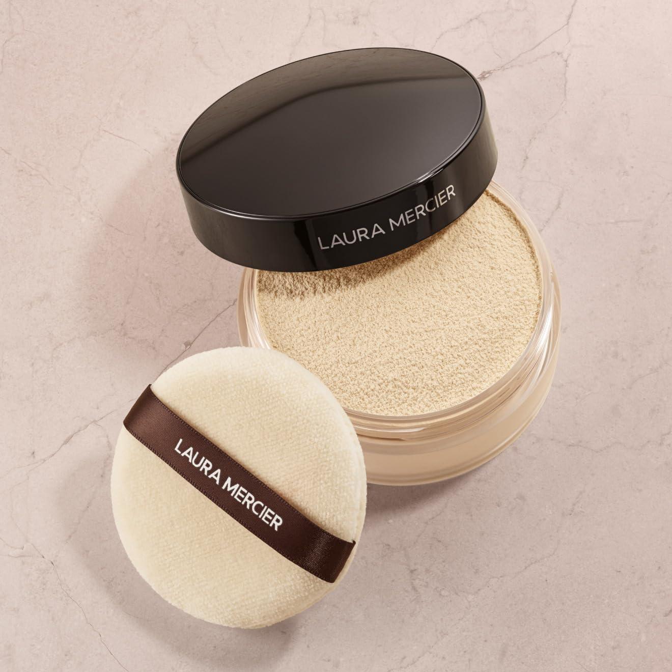image:imageLaura Mercier Translucent Loose Setting Powder Light Catcher Shade Celestial Light 12 HR Wear Luminous Finish Highlighting Smooths Skin amp Blurs Pores Velour Puff Bundle