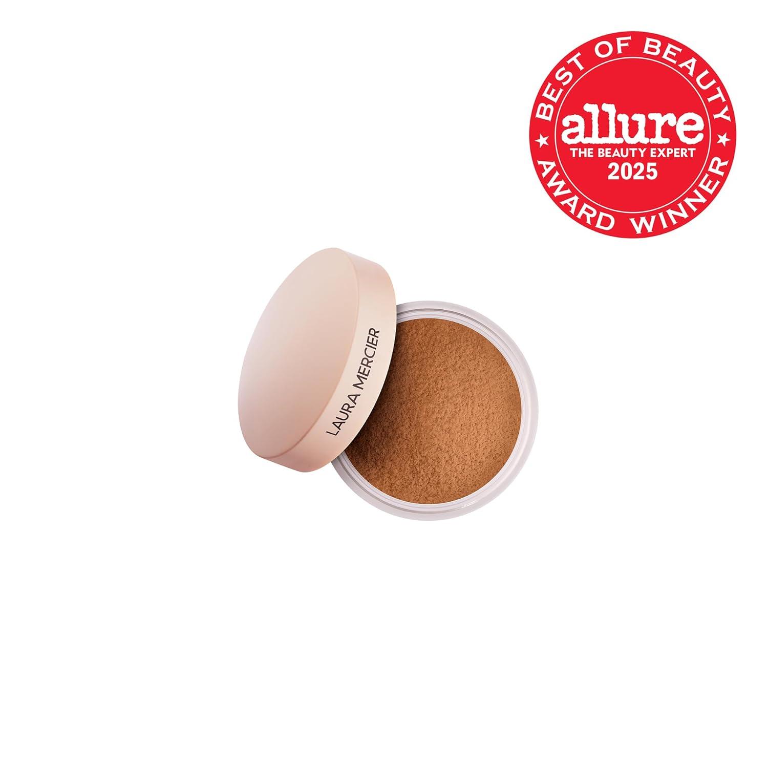 image:imageLaura Mercier Translucent Loose TalcFree Setting Powder UltraBlur 16HR Hydrating Wear Natural Finish Hyaluronic AcidInfused Normal to Dry amp Mature Skin Mint Green Shade Color Corrects RednessTranslucent Medium Deep