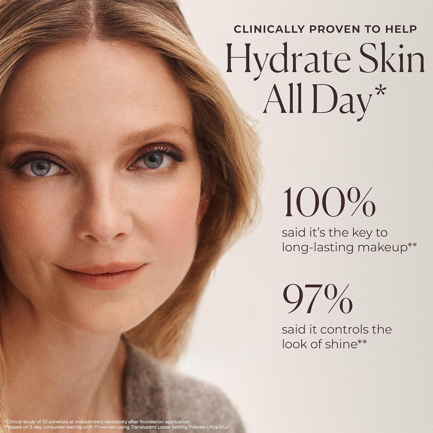 image:imageLaura Mercier Translucent Loose TalcFree Setting Powder UltraBlur 16HR Hydrating Wear Natural Finish Hyaluronic AcidInfused Normal to Dry amp Mature Skin Mint Green Shade Color Corrects RednessMint