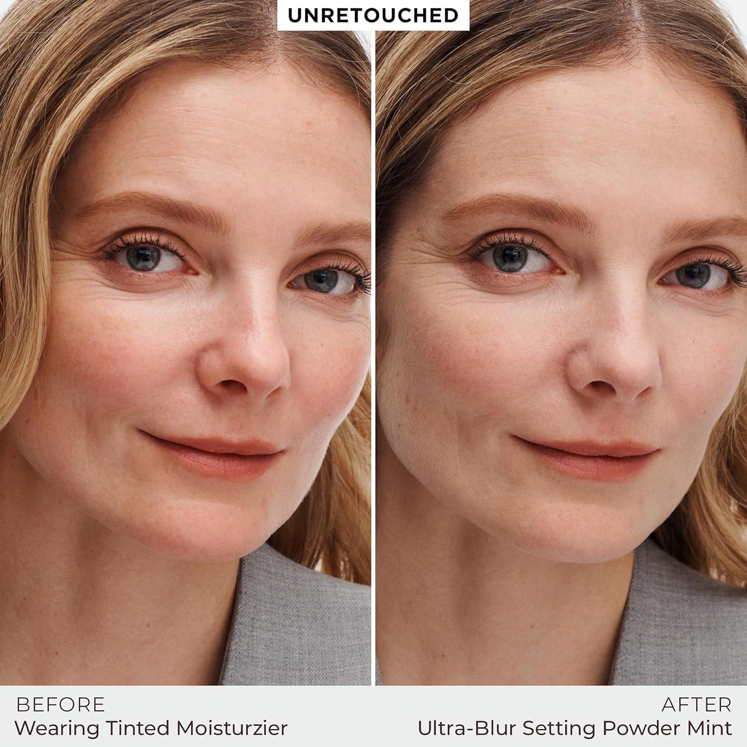 image:imageLaura Mercier Translucent Loose TalcFree Setting Powder UltraBlur 16HR Hydrating Wear Natural Finish Hyaluronic AcidInfused Normal to Dry amp Mature Skin Mint Green Shade Color Corrects RednessMint
