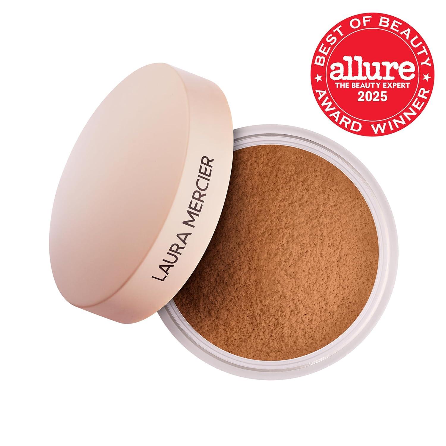 image:imageLaura Mercier Translucent Loose TalcFree Setting Powder UltraBlur 16HR Hydrating Wear Natural Finish Hyaluronic AcidInfused Normal to Dry amp Mature Skin Mint Green Shade Color Corrects RednessTranslucent Medium Deep
