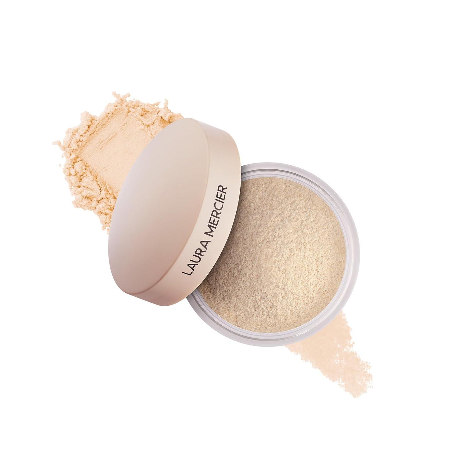image:imageLaura Mercier Translucent Loose TalcFree Setting Powder UltraBlur 16HR Hydrating Wear Natural Finish Hyaluronic AcidInfused Normal to Dry amp Mature Skin Mint Green Shade Color Corrects RednessTranslucent