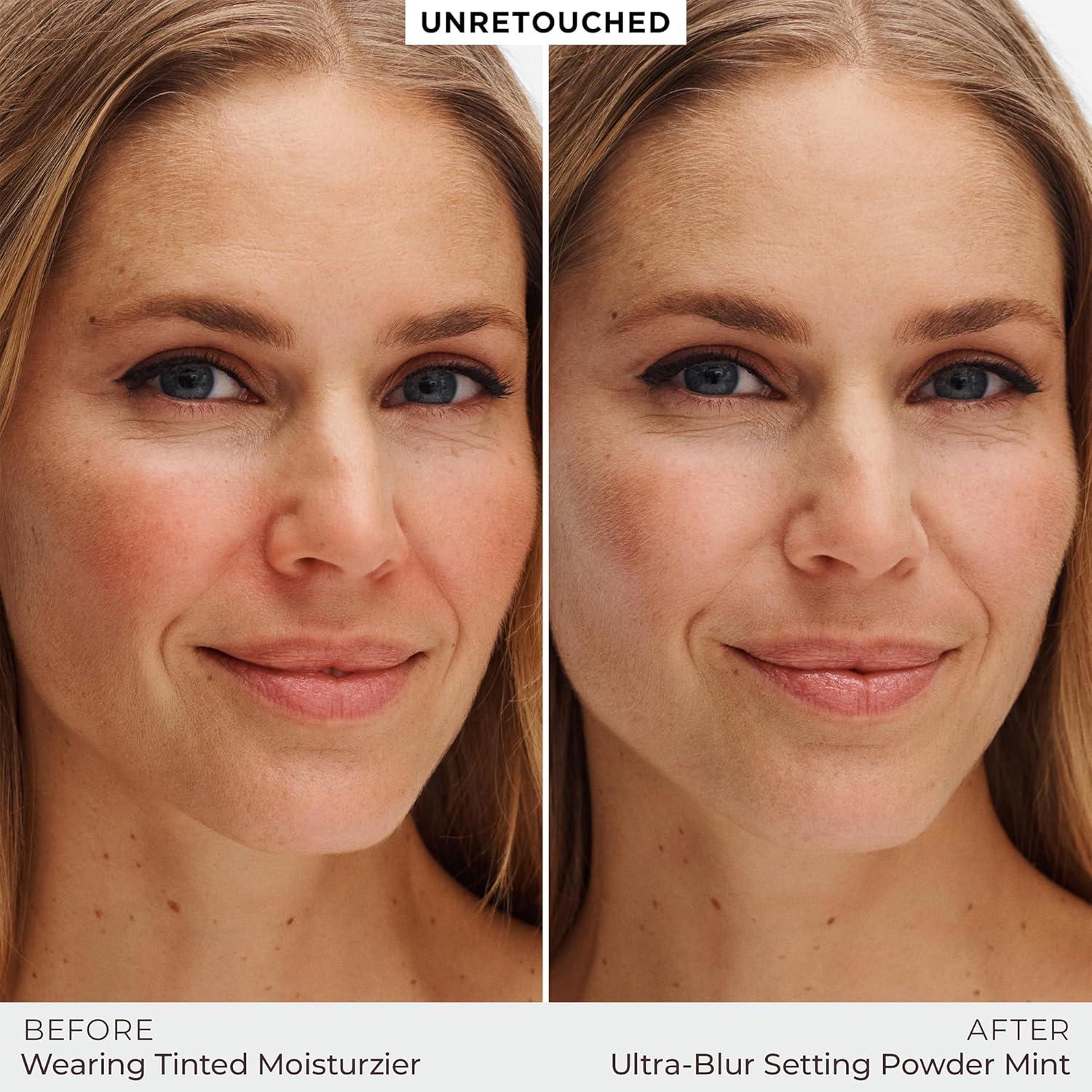 image:imageLaura Mercier Translucent Loose TalcFree Setting Powder UltraBlur 16HR Hydrating Wear Natural Finish Hyaluronic AcidInfused Normal to Dry amp Mature Skin Mint Green Shade Color Corrects RednessMint