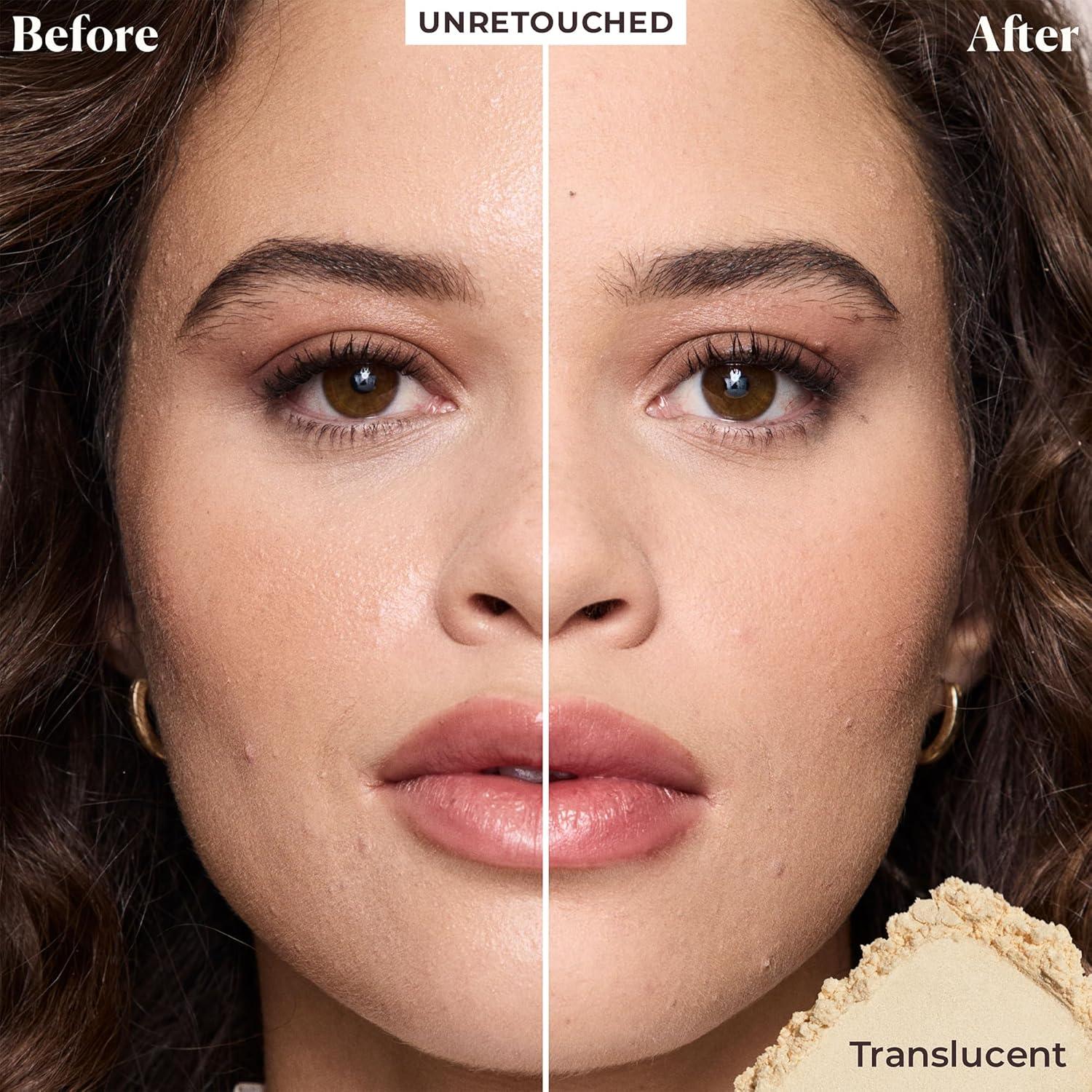 image:imageLaura Mercier Translucent Loose TalcFree Setting Powder UltraBlur 16HR Hydrating Wear Natural Finish Hyaluronic AcidInfused Normal to Dry amp Mature Skin Mint Green Shade Color Corrects RednessTranslucent