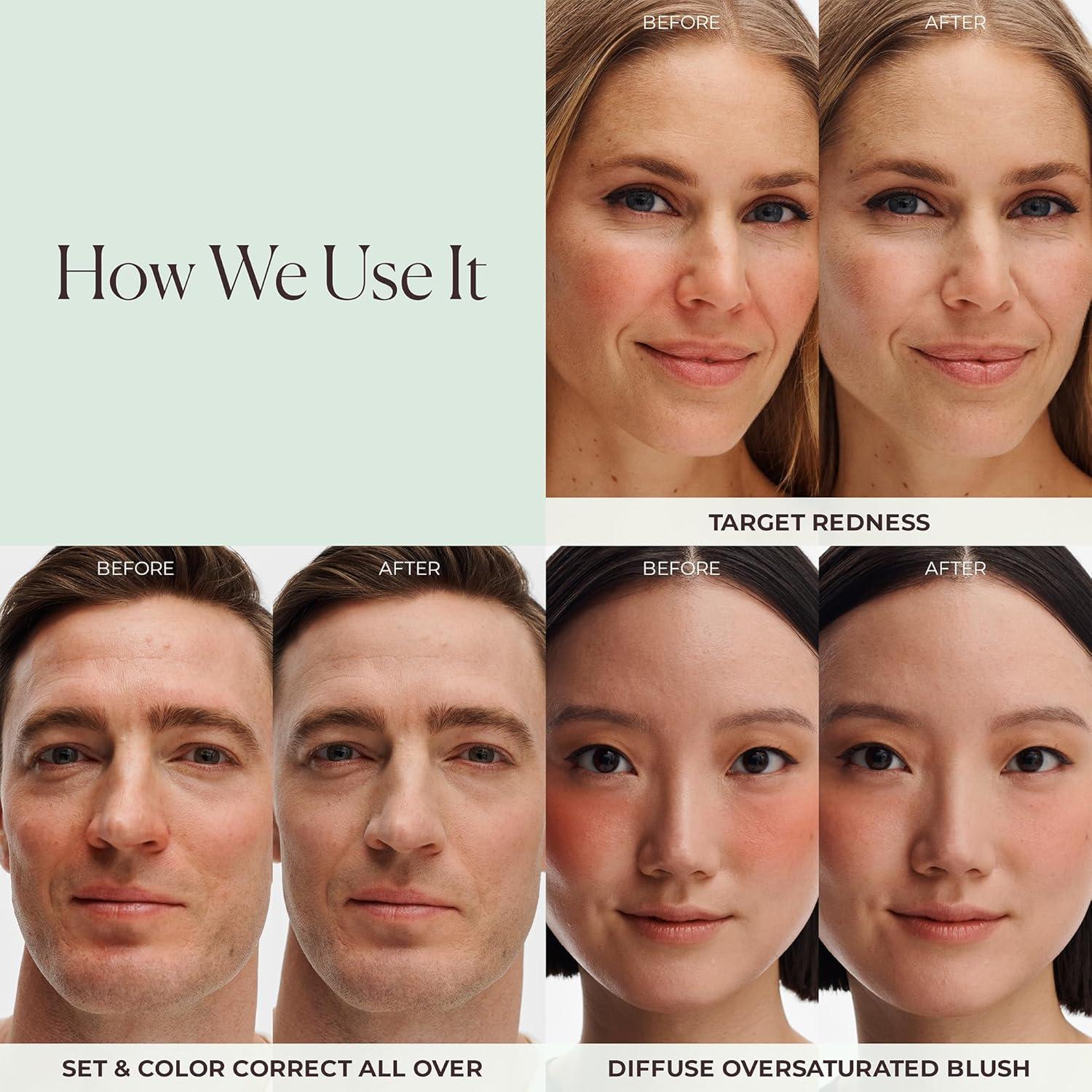image:imageLaura Mercier Translucent Loose TalcFree Setting Powder UltraBlur 16HR Hydrating Wear Natural Finish Hyaluronic AcidInfused Normal to Dry amp Mature Skin Mint Green Shade Color Corrects RednessMint