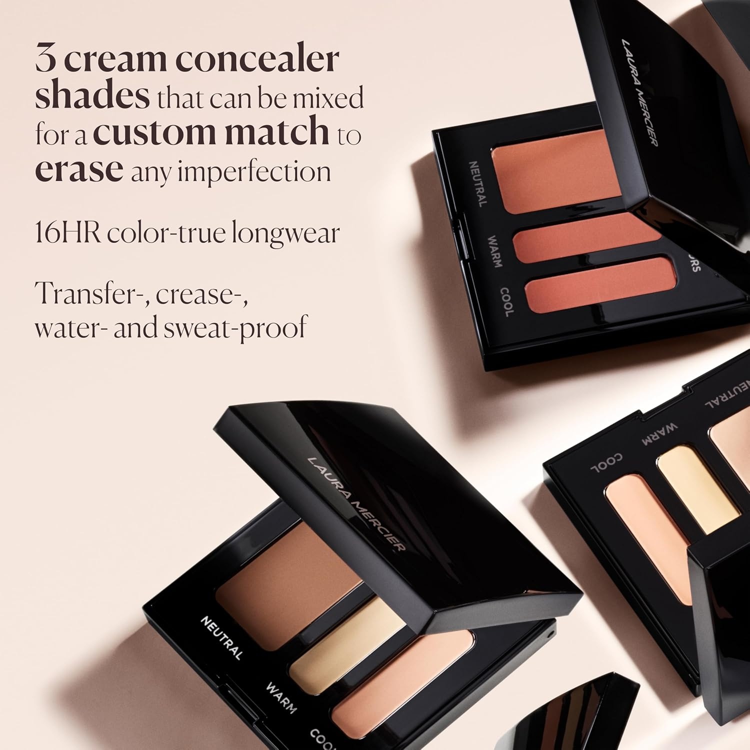 image:imageLaura Mercier Secret Camouflage Complexion Perfector Customizable Full Coverage Cream Concealer 16HR Wear Natural Matte Finish Personalized Shade Match Level 07 Brush Bundle