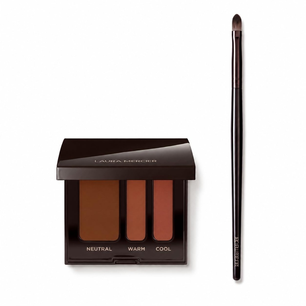 image:imageLaura Mercier Secret Camouflage Complexion Perfector Customizable Full Coverage Cream Concealer 16HR Wear Natural Matte Finish Personalized Shade Match Level 07 Brush Bundle