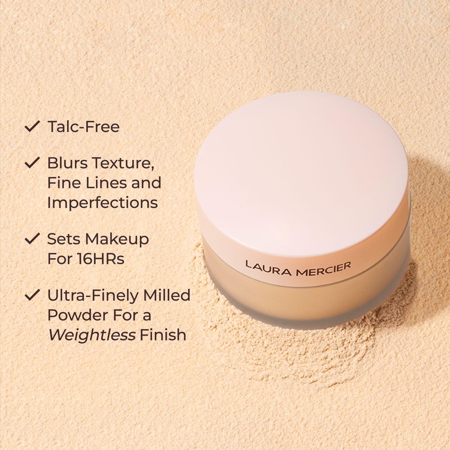image:imageLaura Mercier Translucent Loose Setting Powder UltraBlur amp Puff Set TalcFree Long Lasting Normal to Dry Mature Skin Hyaluronic Acid Infused Full Size Value Set Holiday Gift SetTranslucent Honey